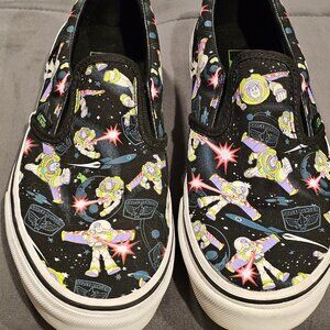 VANS x Disney Pixar Toy Story Slip-ons  Buzz Lightyear Kid's Sneakers Size 4.5
